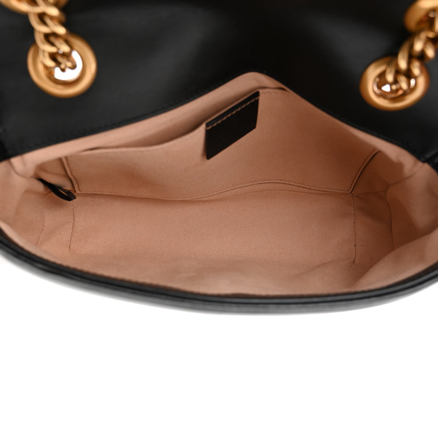 Gucci Calfskin Matelasse Mini GG Marmont Shoulder Bag Black 5 of 10
