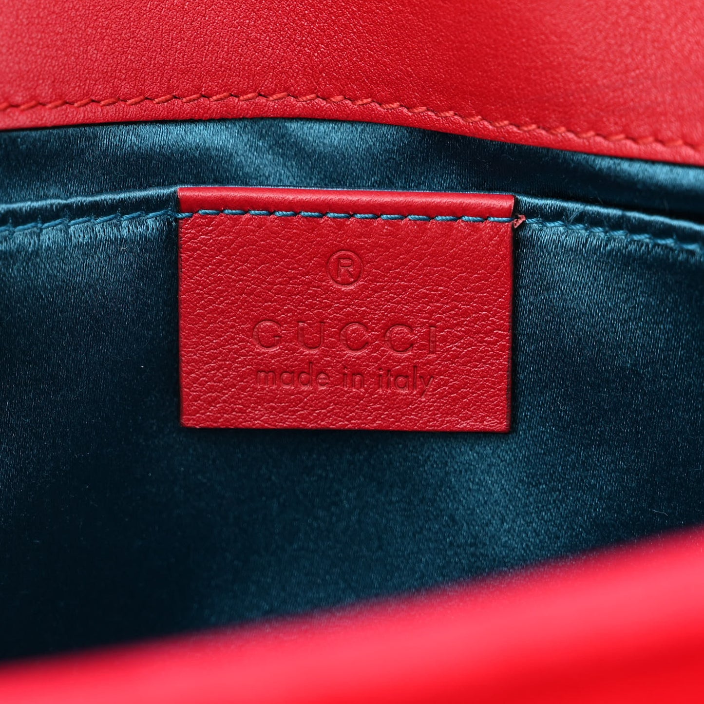 Velvet Matelasse Mini GG Marmont Shoulder Bag Hibiscus Red