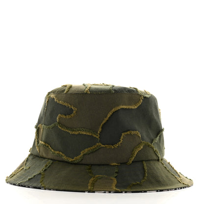 Christian Dior Camouflage Logo Bucket Hat 57 Green 5 of 8