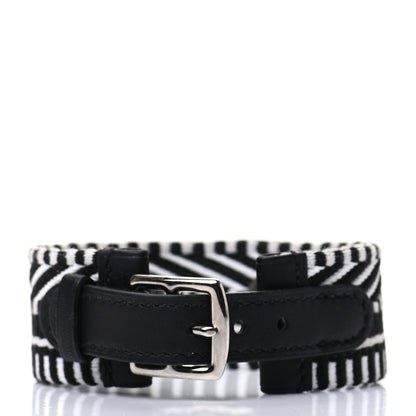 Hermes Toile Sombrero Rivale Cavale Bracelet T3 Black 3 of 5