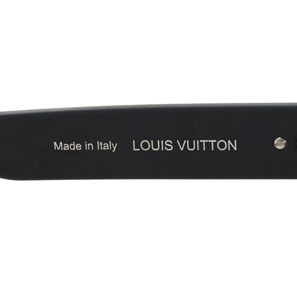 Louis Vuitton Rubber Super Vision Round Sunglasses Z2386U Black 5 of 6