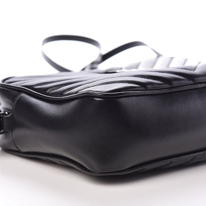 Saint Laurent Calfskin Matelasse Monogram Lou Camera Bag Black 7 of 8