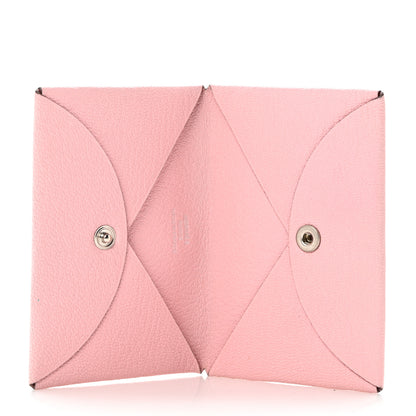 Hermes Chevre Mysore Calvi Card Case Rose Sakura 5 of 6
