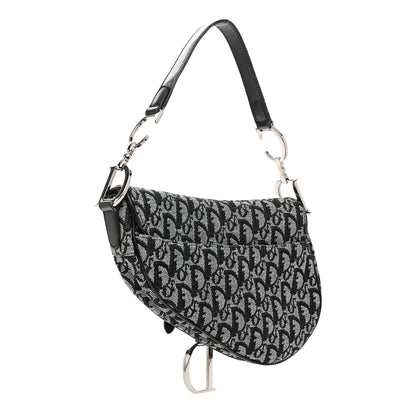 Christian Dior Monogram Saddle Bag Black 3 of 10