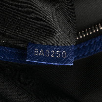 Louis Vuitton Taiga Monogram Eclipse Keepall Bandouliere 50 Pacific Blue 6 of 9