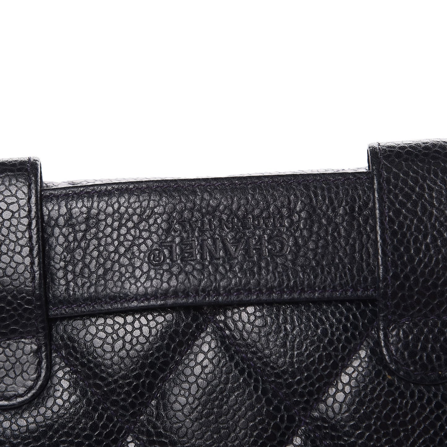 Caviar Quilted Flap Belt Bag Clutch Navy