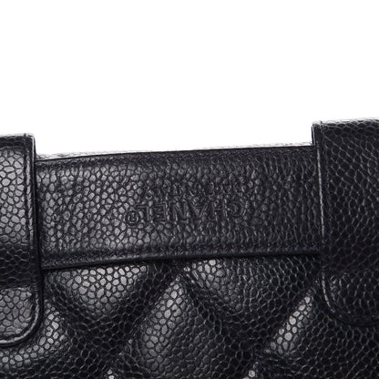 Chanel Caviar Quilted Flap Belt Bag Clutch Navy 12 of 13