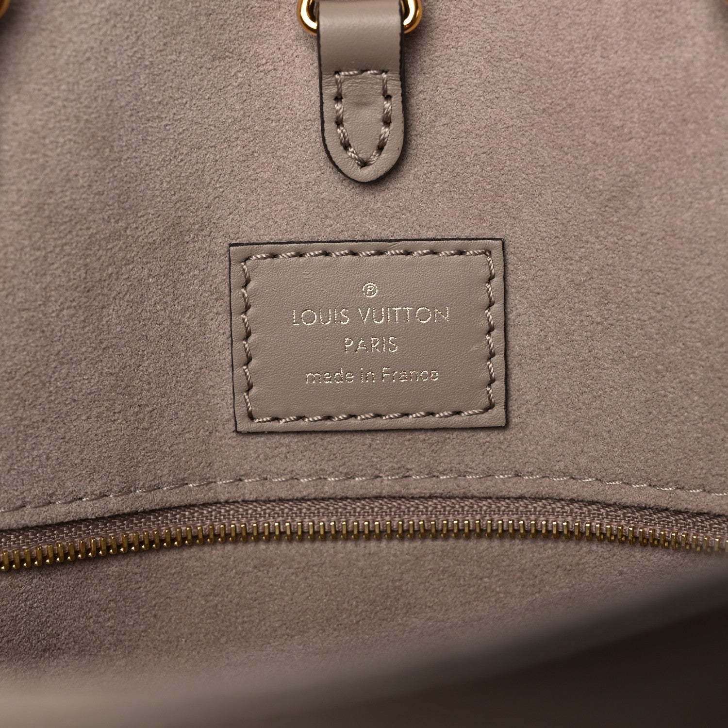Louis Vuitton Empreinte Monogram Giant Onthego MM Tourterelle Creme 6 of 10