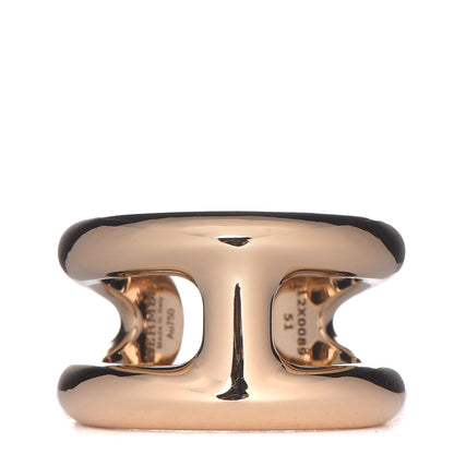 Hermes 18K Yellow Gold PM Osmose Ring 51 5.75 1 of 6