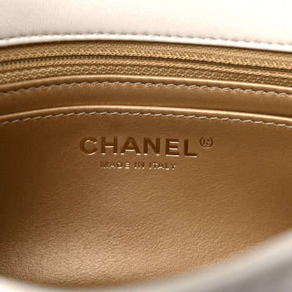 Chanel Lambskin Quilted Mini Pearl Crush Flap White 6 of 10