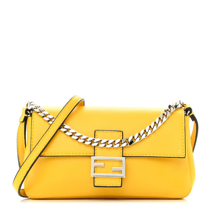 Fendi Nappa Micro Baguette Sunflower 1 of 14