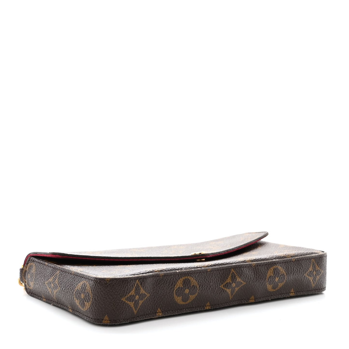 Monogram Pochette Felicie Chain Wallet Fuchsia