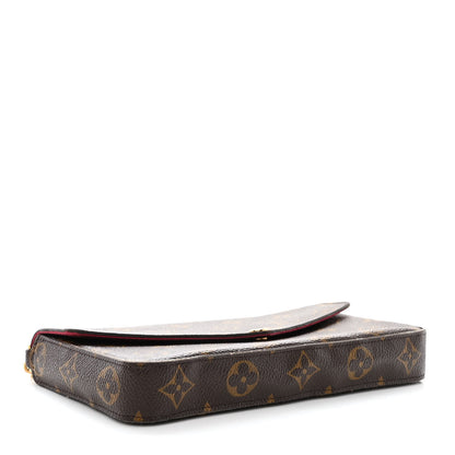 Louis Vuitton Monogram Pochette Felicie Chain Wallet Fuchsia 5 of 18