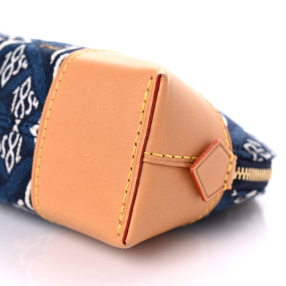 Louis Vuitton Jacquard Since 1854 Cosmetic Pouch PM Blue 8 of 8