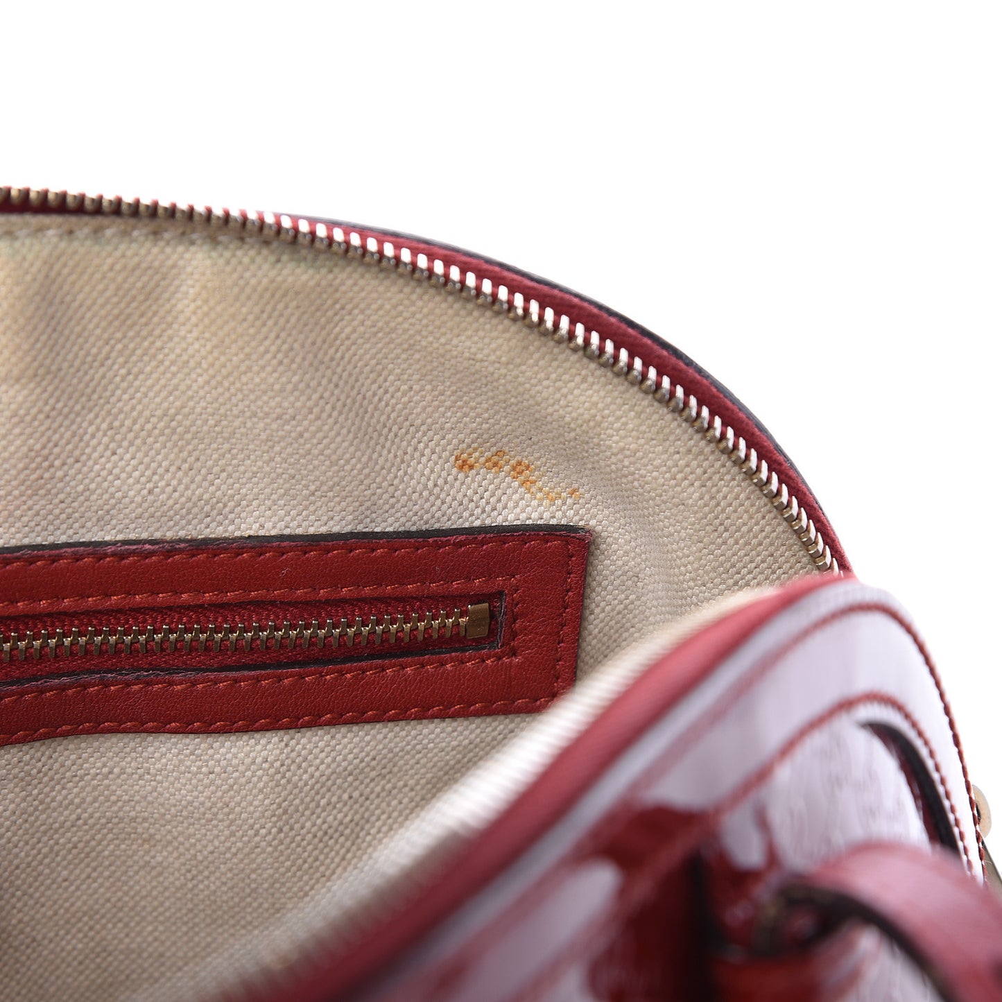 Patent Microguccissima Small Nice Top Handle Dome Bag Rose Bed