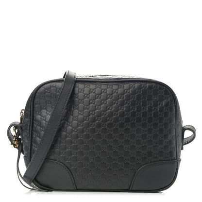 Gucci Microguccissima Mini Bree Messenger Bag Black 1 of 11