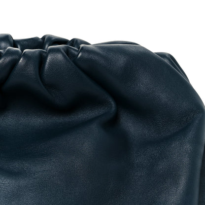 Bottega Veneta Smooth Butter Calf The Pouch Oversized Clutch Deep Blue 10 of 12