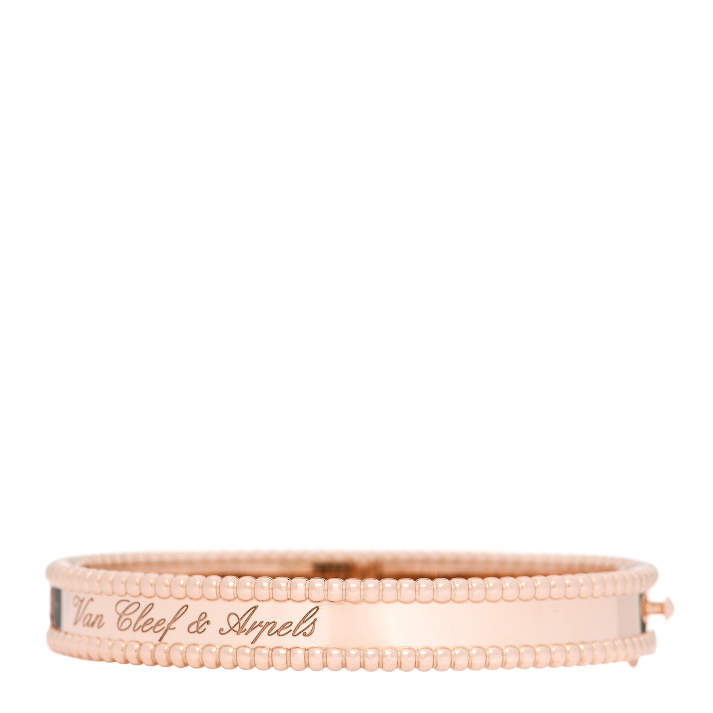 18K Rose Gold Perlee Signature Bangle Bracelet XS