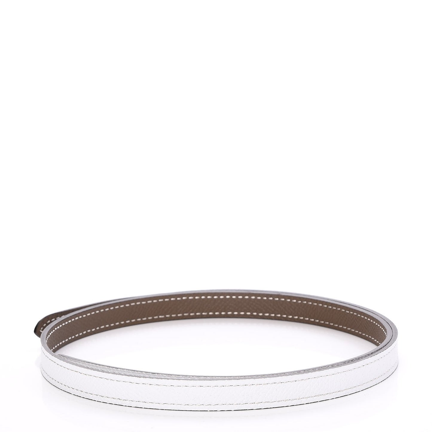 Epsom 13mm Belt Strap 75 White Etoupe