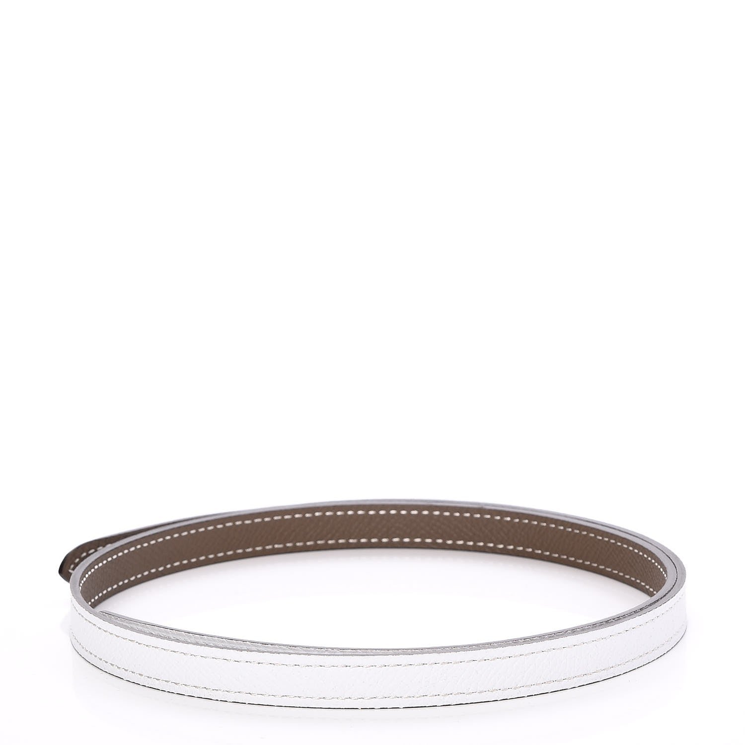 Hermes Epsom 13mm Belt Strap 75 White Etoupe 2 of 6