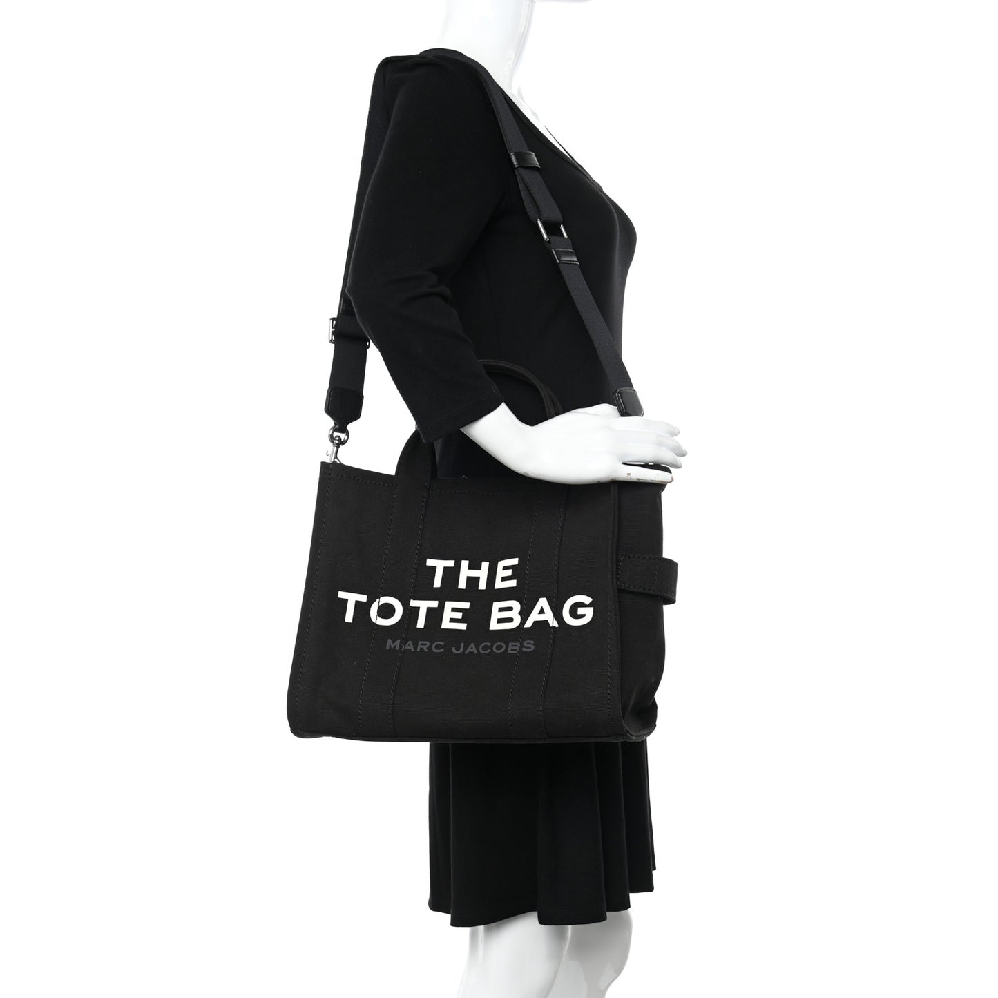 Cotton Canvas Medium The Tote Bag Black