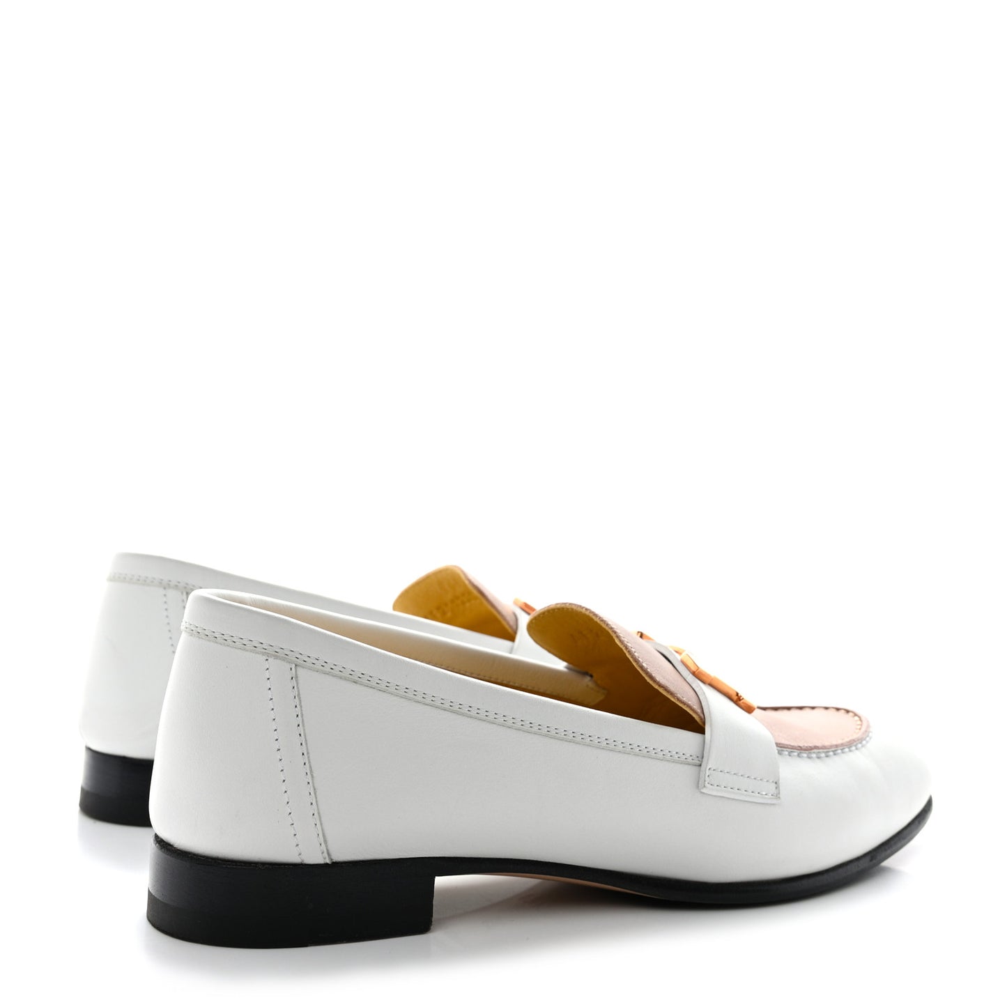 Calfskin Womens Paris Loafers 35 White Bois De Santal