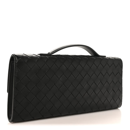 Bottega Veneta Nappa Intrecciato Long Andiamo Top Handle Clutch Black 3 of 7