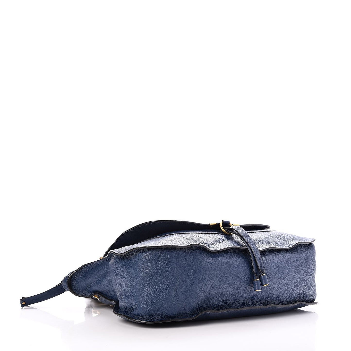 Calfskin Large Marcie Satchel Royal Navy