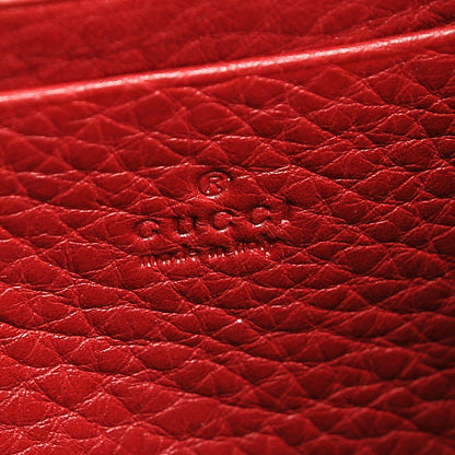 Gucci Calfskin GG Marmont Chain Wallet Vulcanic Red 6 of 6