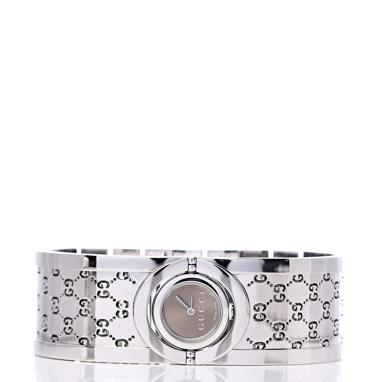 Stainless Steel 23mm Twirl Quartz Watch Brown