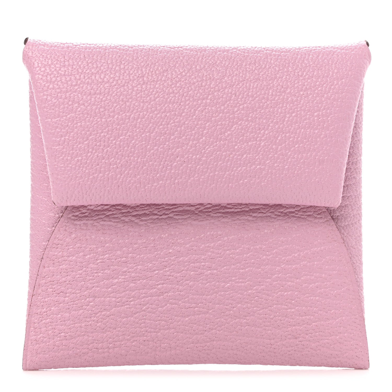 Hermes Chevre Mysore Bastia Coin Purse Mauve Sylvestre 1 of 8
