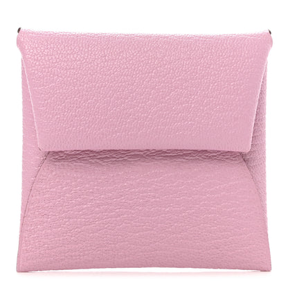 Hermes Chevre Mysore Bastia Coin Purse Mauve Sylvestre 1 of 8