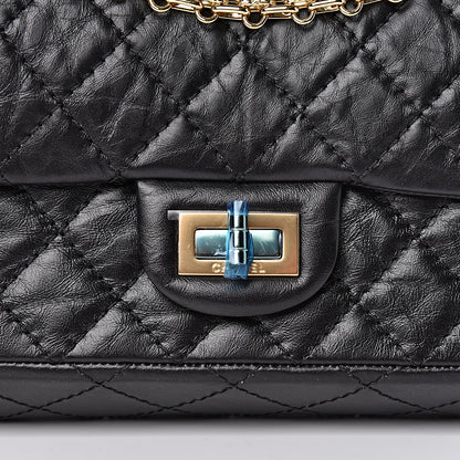 Chanel Aged Calfskin Quilted 2.55 Reissue Mini Flap Black 8 of 11