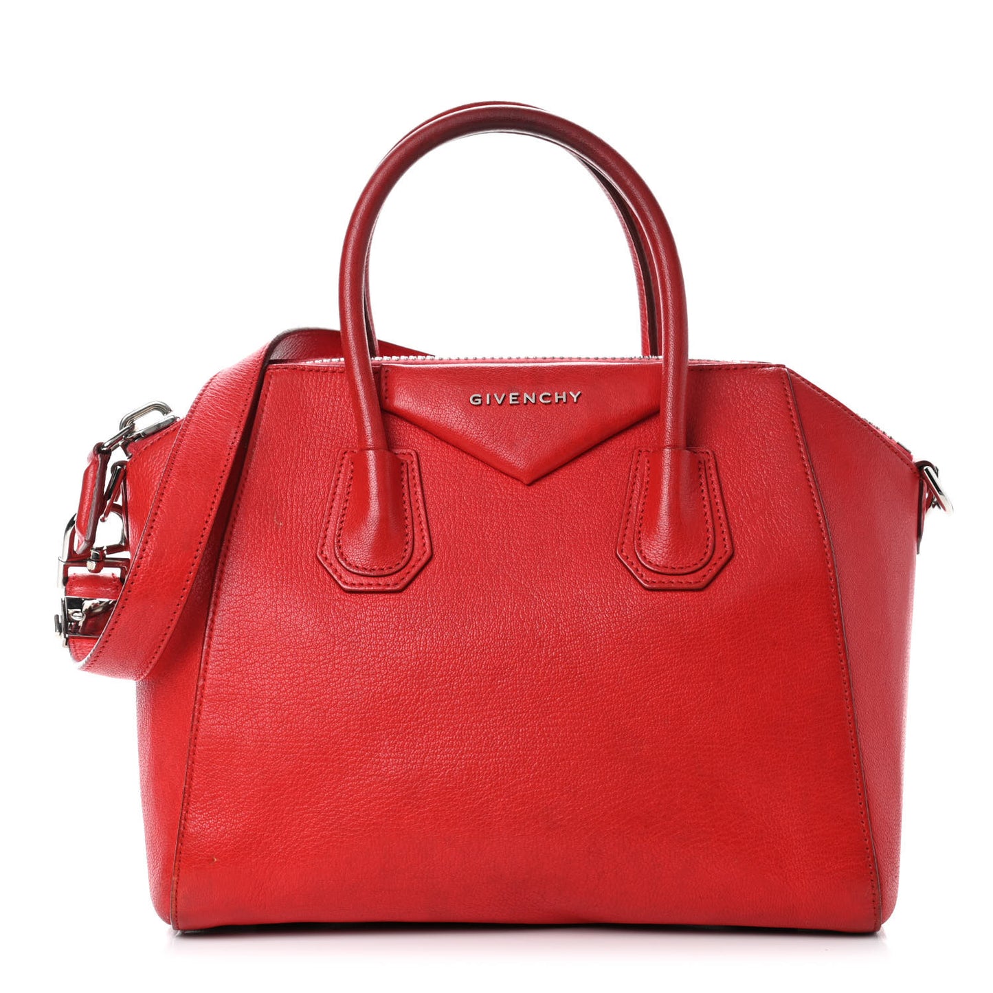 Sugar Goatskin Small Antigona Red