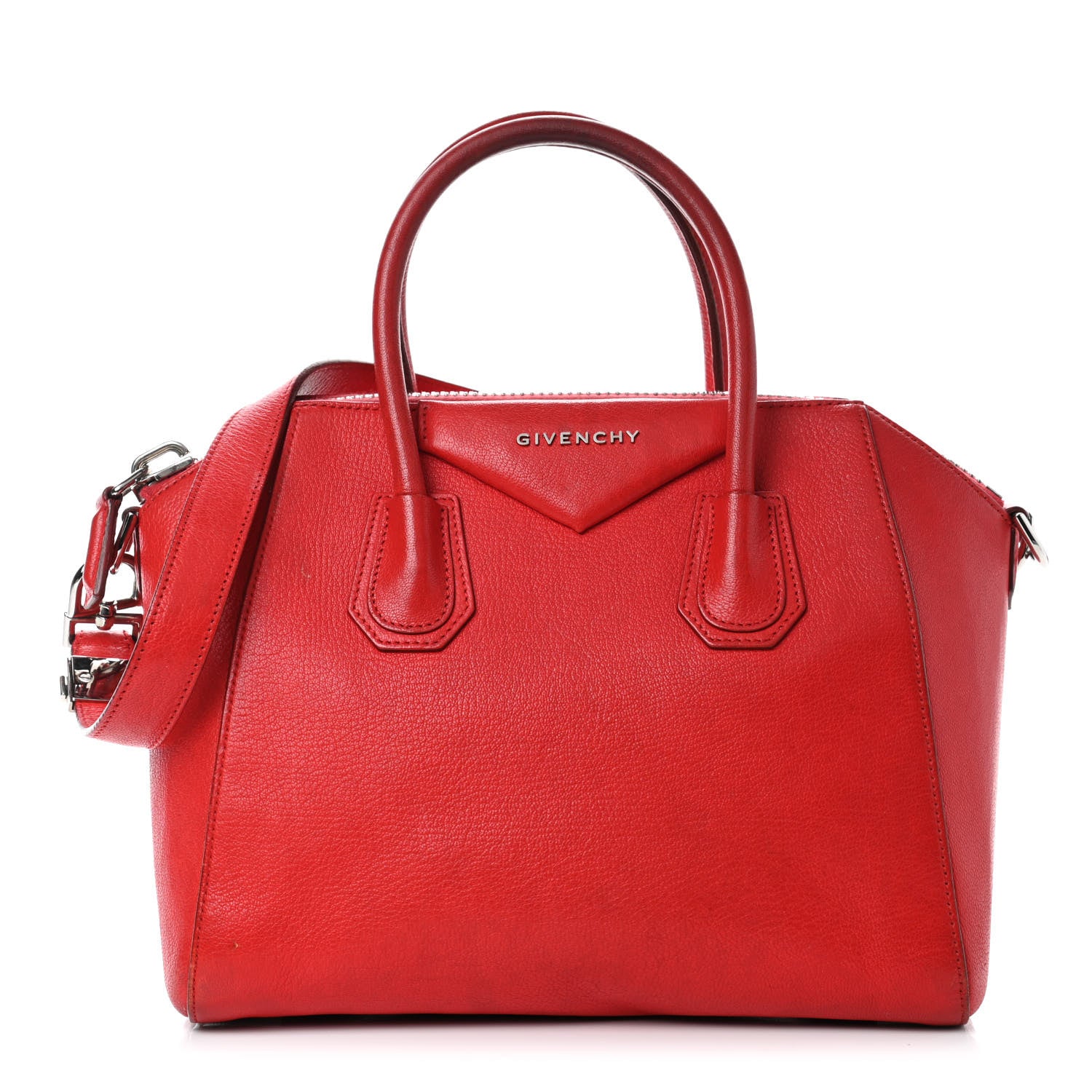 Givenchy Sugar Goatskin Small Antigona Red 1 of 11