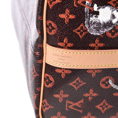Louis Vuitton Catogram Speedy Bandouliere 30 Marron 6 of 7