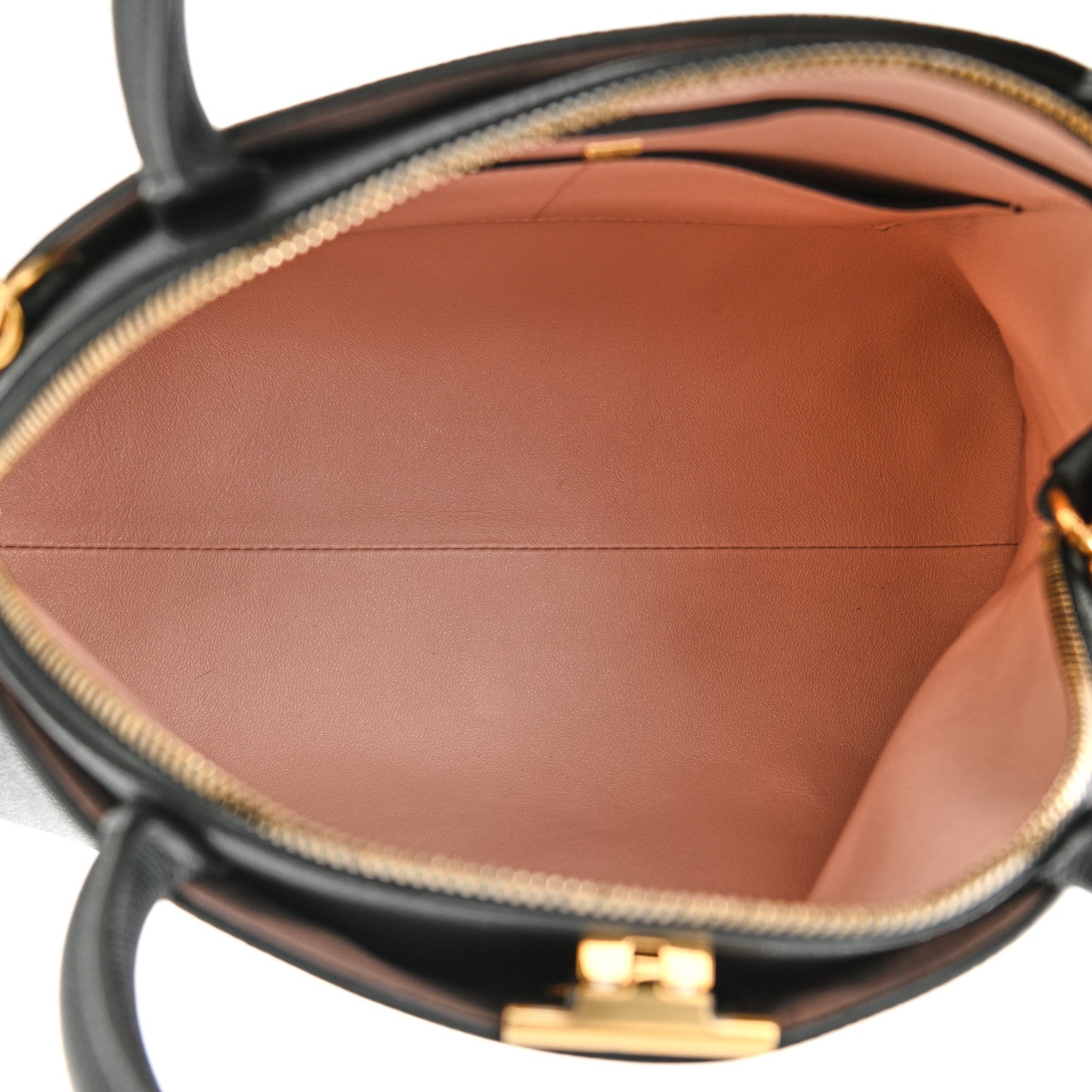 Salvatore Ferragamo Hammered Calfskin Medium Gancini Top Handle Bag Black 5 of 10