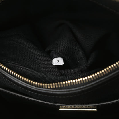 Prada Saffiano City Calfskin Bi-Color Tote Bluette Black 10 of 19