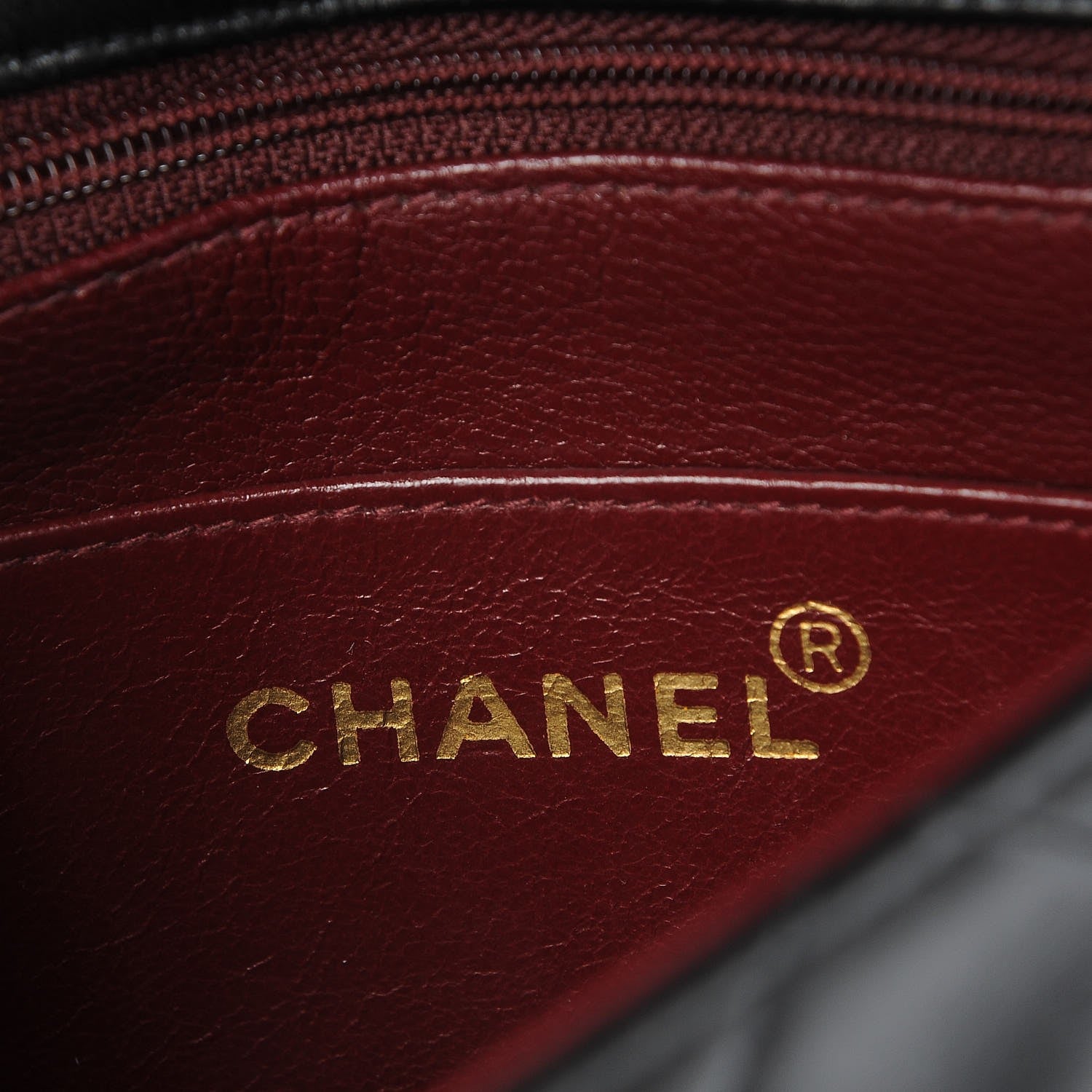 Chanel Lambskin Quilted Mini Square Flap Black 7 of 8