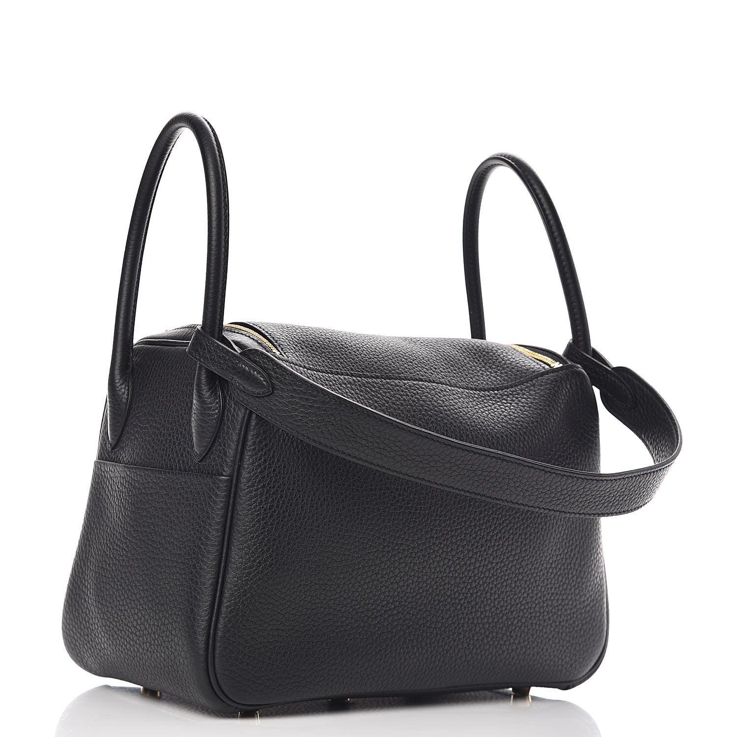 Hermes Taurillon Clemence Lindy 26 Black 3 of 10
