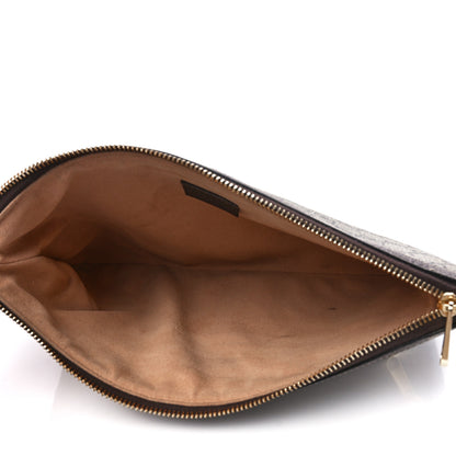 Gucci GG Supreme Monogram Large Ophidia Pouch Clutch Brown 5 of 11