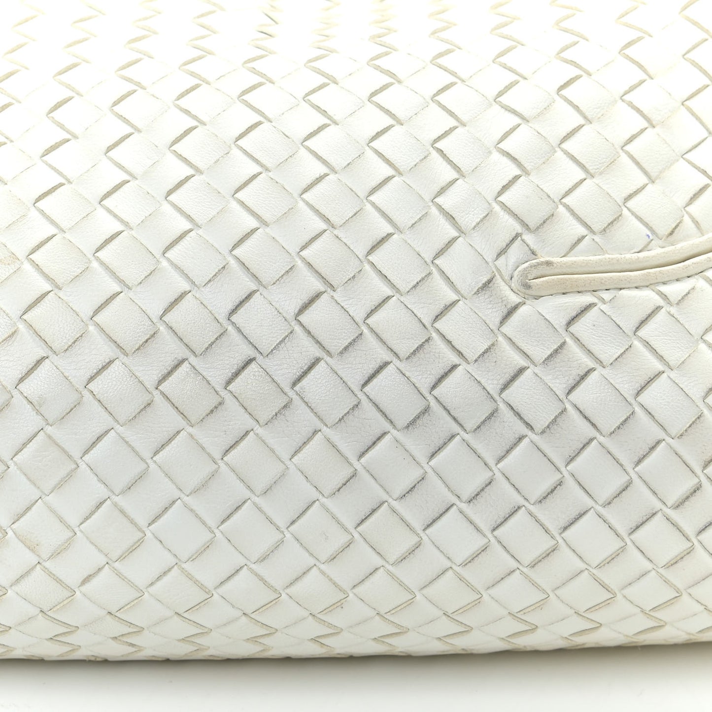 Nappa Intrecciato Ball Hobo White