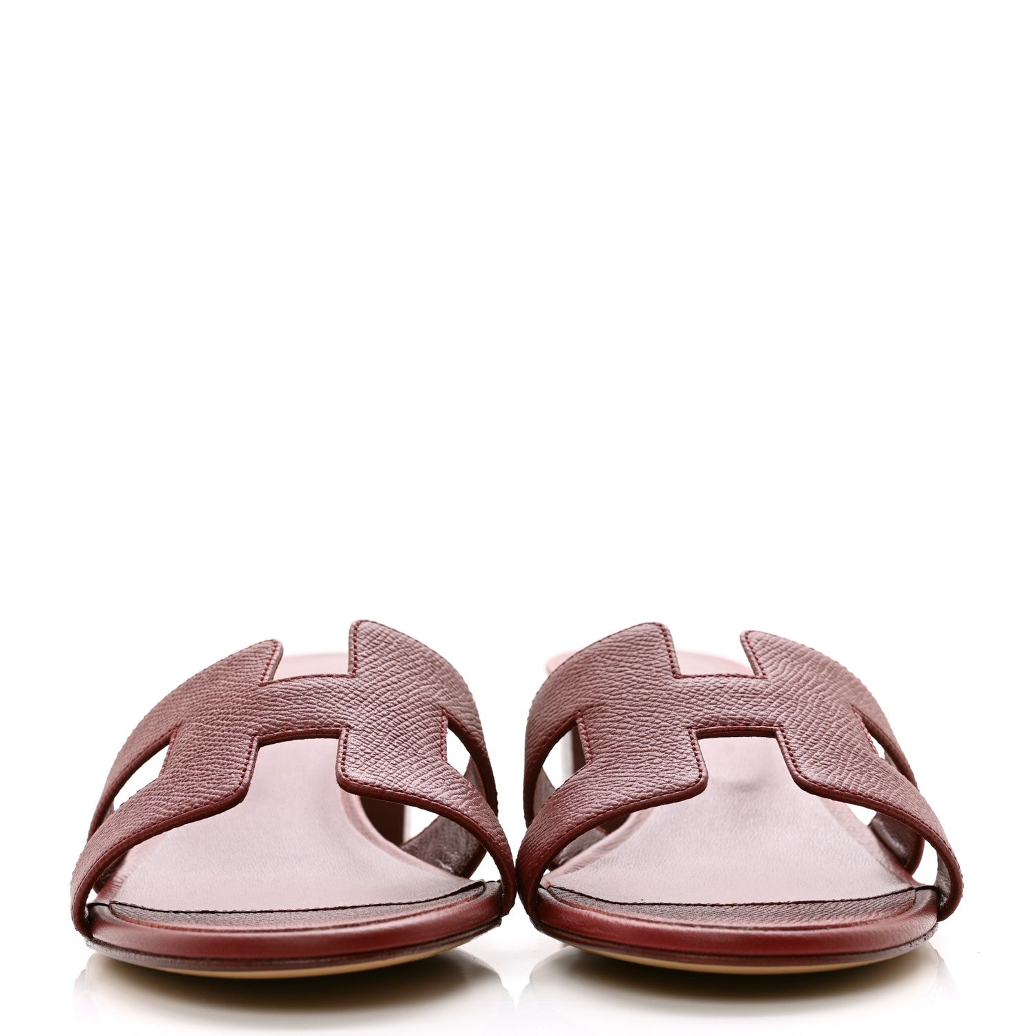 Hermes Epsom Oasis Sandals 38 Rouge H 2 of 9