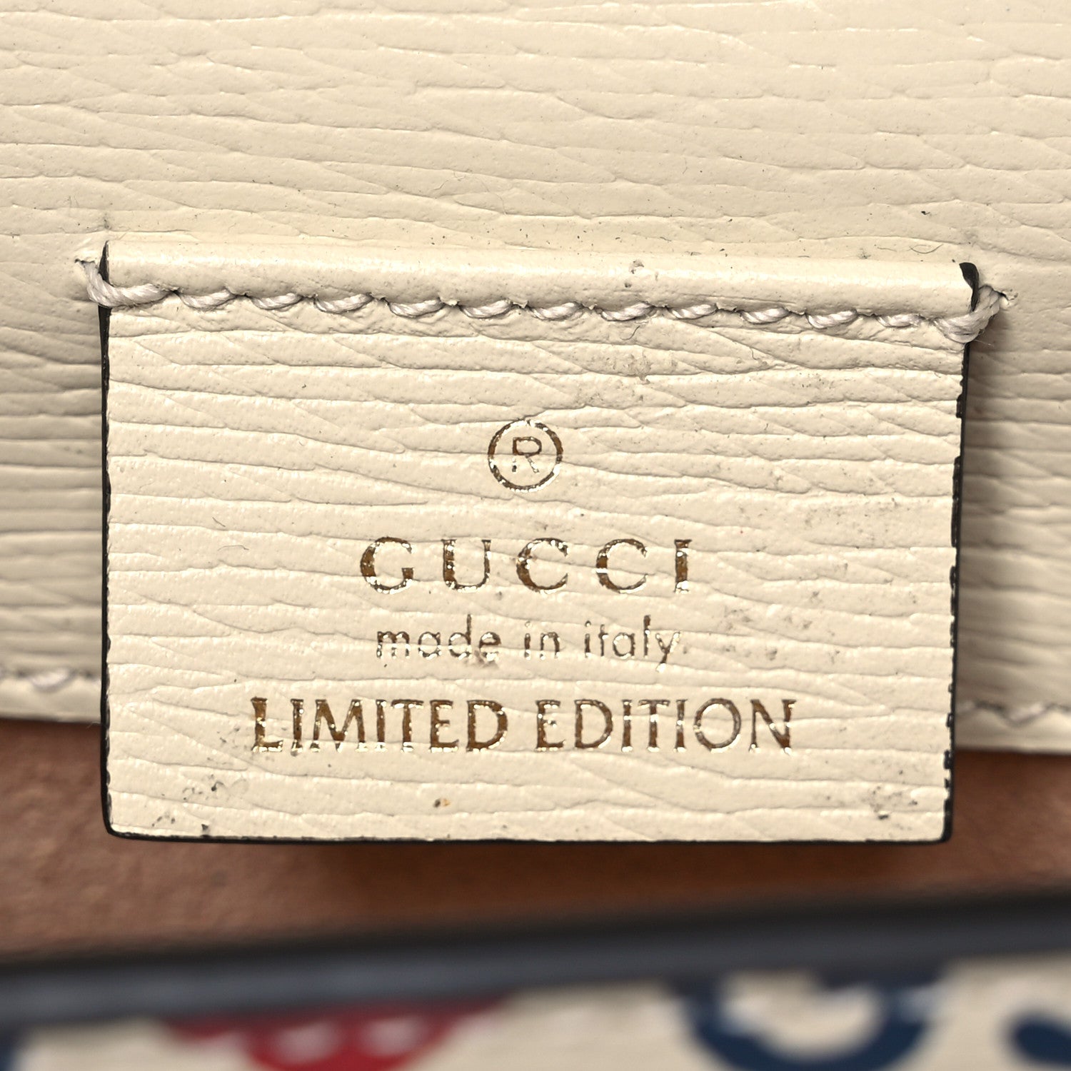 Gucci Textured Calfskin Valentine's Day Super Mini Sylvie Chain Shoulder Bag Ivory 6 of 11