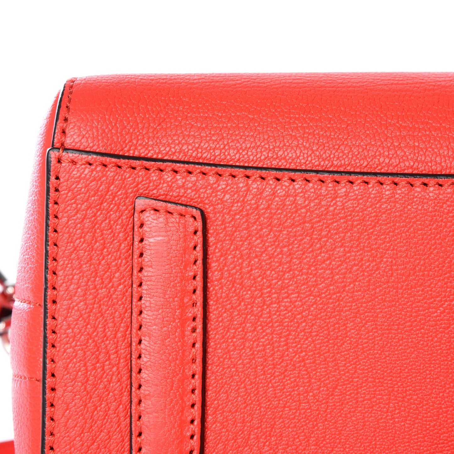 Sugar Goatskin Mini Antigona Medium Red