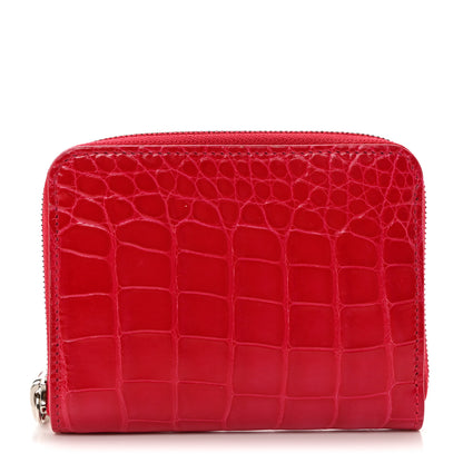 Louis Vuitton Crocodile Zippy Coin Purse Pink 1 of 7