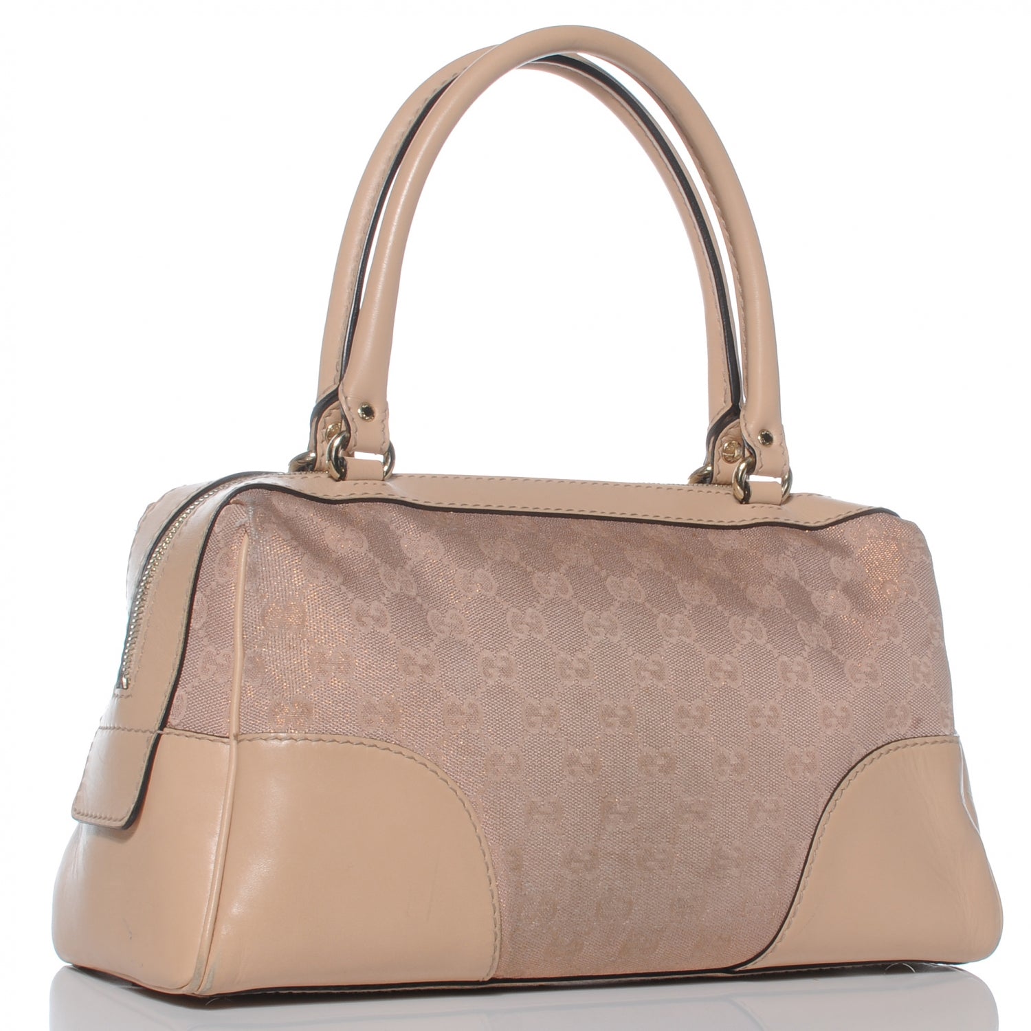 Gucci Monogram Heart GG Lovely Small Boston Pink 3 of 7