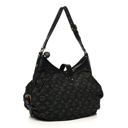 Louis Vuitton Monogram Slightly Denim Black 3 of 11