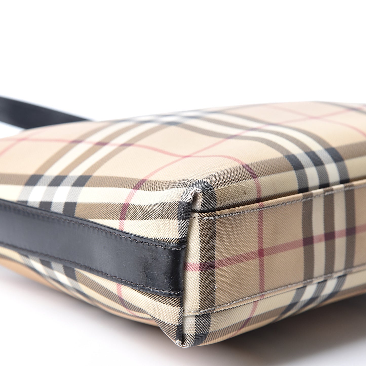 House Check Shoulder Bag Black
