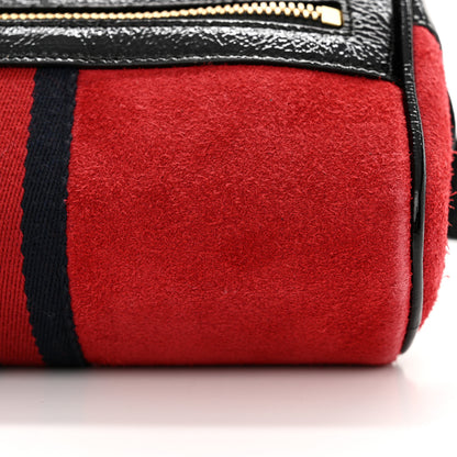 Gucci Suede Small Ophidia Belt Bag 95 38 Hibiscus Red 11 of 12